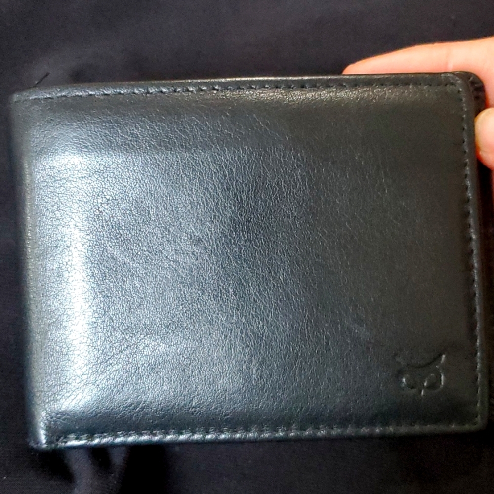 Cc protector Wise owl real leather wallet